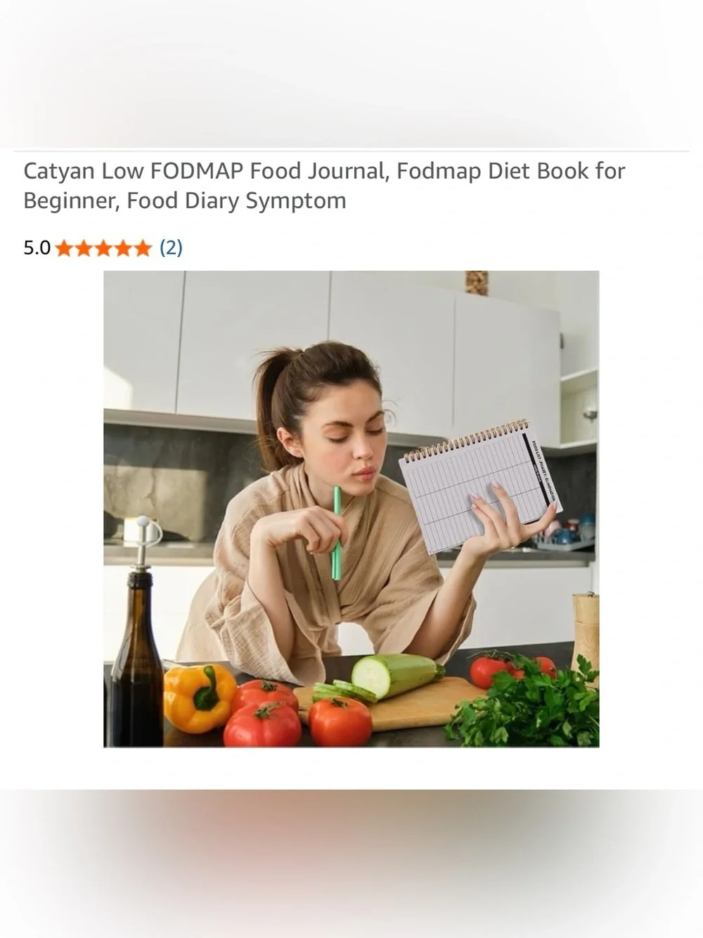 Low FODMAP Food diet book for beginner Journal Notebook spiral bound new
